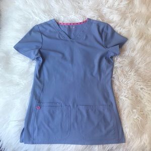 Blue Scrub Top 😷 💉